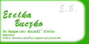 etelka buczko business card